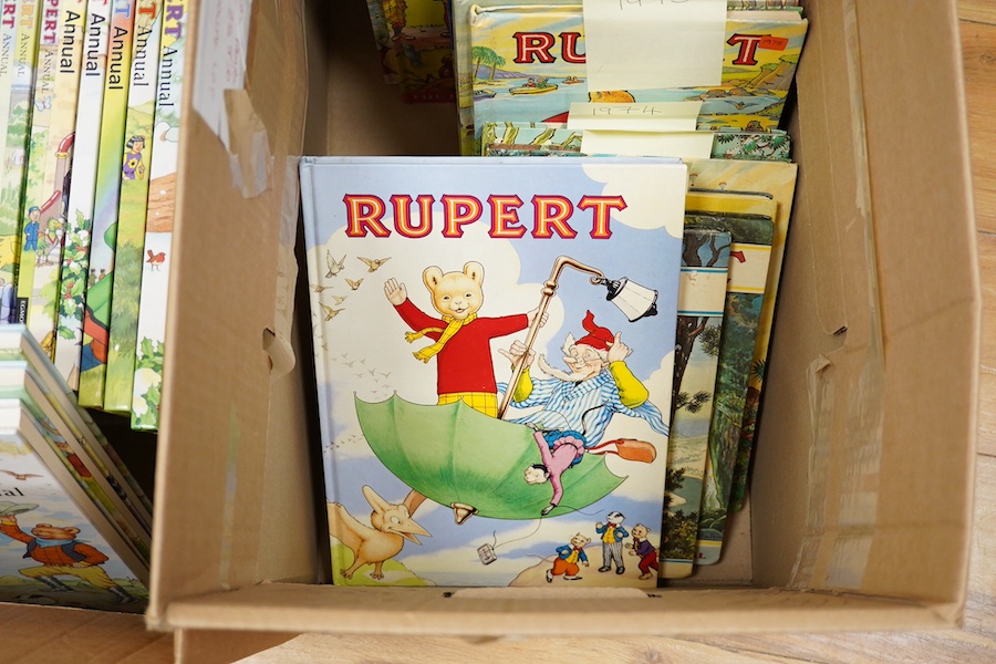 Rupert the Bear Annuals: 1970-2012. coloured pictorial boards, tall 4to. (43). Condition - fair to good.